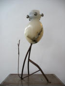 CORONA, 2016, albast-ijzer, H 65 cm    - IN PRIVË-COLLECTIE -