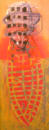 ZONDER TITEL 07.02, 2007, mixed media/paneel, 120 x 45 cm