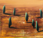 LAAT LICHT VAN OPZIJ 1, 2019, acryl/linnen, 80x90 cm cm