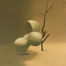 LIGHT IS CALLING 1, 2019, acryl/linnen, 65 x 65 cm