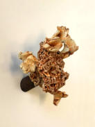 PAN, 2021, ijzer-kalksteen-klei-verf, H 28 cm   IN PRIVÉCOLLECTIE